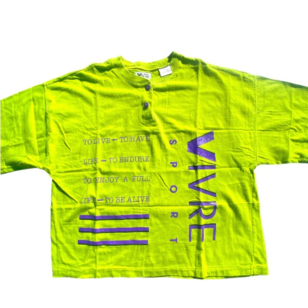 Vintage Single Stitch ViVre CropTop